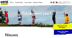 Desktop Screenshot of oerol.nl